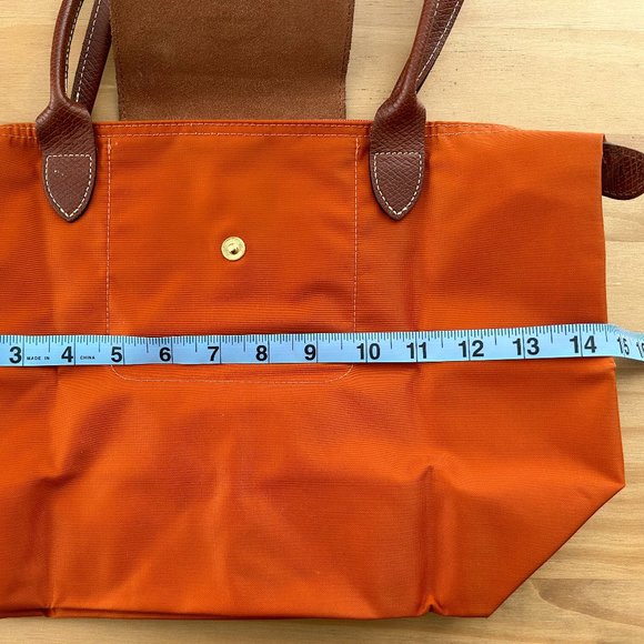 Longchamp Le Pliage | Orange Shoulder Tote Bag - Picture 5 of 13